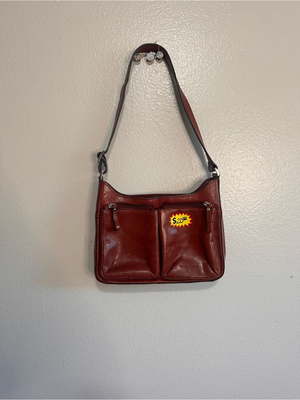 Wilsons Leather Burgundy Leather Crossbody Shoulder Bag